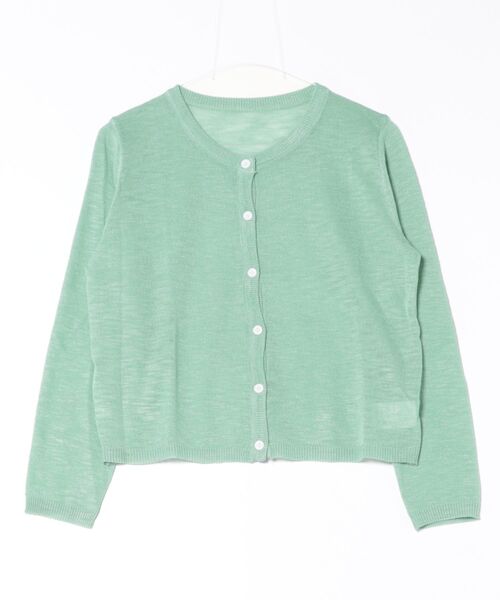 Chiina(チーナ)の「Chiina / シアークルーネック カーディガン(カーディガン/ボレロ・レディース・イエロー/ホワイト/ライトグリーン/ブラック/ブルー/グレー/チャコールグレー・FREE)」の16枚目の写真