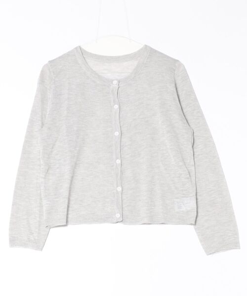 Chiina(チーナ)の「Chiina / シアークルーネック カーディガン(カーディガン/ボレロ・レディース・イエロー/ホワイト/ライトグリーン/ブラック/ブルー/グレー/チャコールグレー・FREE)」の17枚目の写真