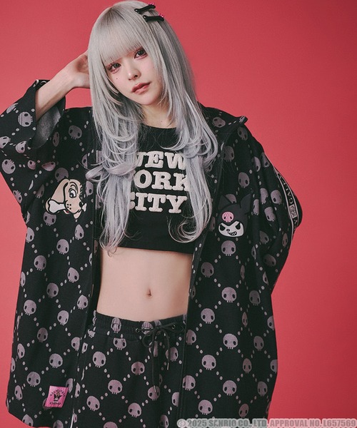 セール】【GALFY/ガルフィー】×【KUROMI/クロミ】ドクロだらけ夏