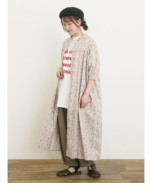 Samansa Mos2（サマンサ モスモス）の「【M/Lサイズ】綿麻平織りウエスト切替ギャザーバルーンパンツ（その他パンツ・レディース・ネイビー/モカ/キナリ/ブラック・L/M）」の10枚目の写真