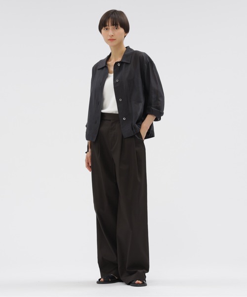 MARGARET HOWELL（マーガレットハウエル）の「SOFT BRUSHED COTTON TWILL（その他パンツ・レディース・ベージュ/オリーブドラブ・1/2）」の2枚目の写真