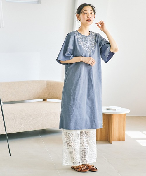 and myera(アンド マイラ)の「and myera パッチワークレースパンツ(その他パンツ・レディース・ブラック/ホワイト・M/LL/L/S)」の4枚目の写真