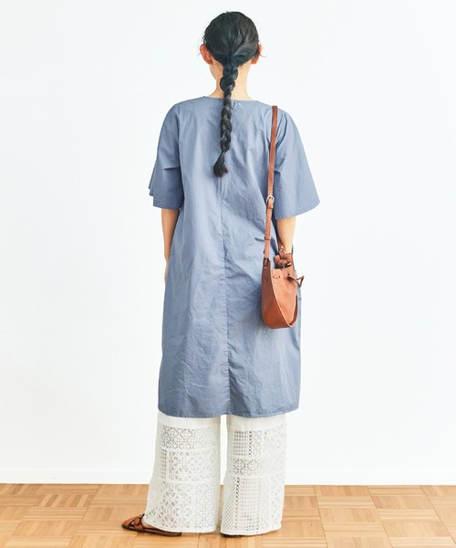 and myera(アンド マイラ)の「and myera パッチワークレースパンツ(その他パンツ・レディース・ブラック/ホワイト・M/LL/L/S)」の7枚目の写真