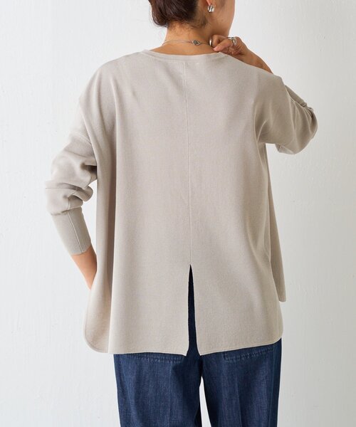 BEARDSLEY(ビアズリー)の「サラットプルオーバー(ニット/セーター・レディース・ローズ/ダークグレー/ベージュ/ライトグレー・FREE)」の20枚目の写真