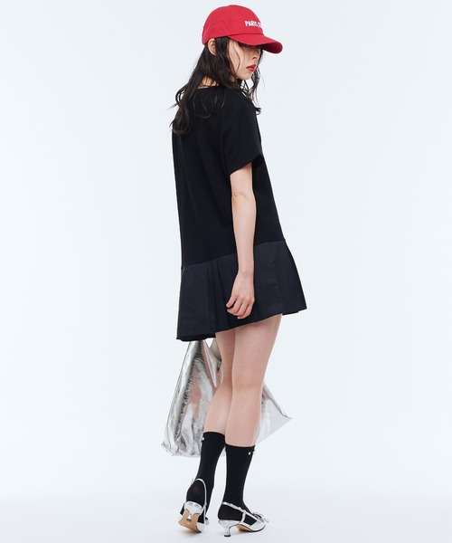 Narcissus(ナルシス)の「プリーツミニワンピース アシンメトリー(ワンピース・レディース・ホワイト/ブラック・FREE)」の7枚目の写真