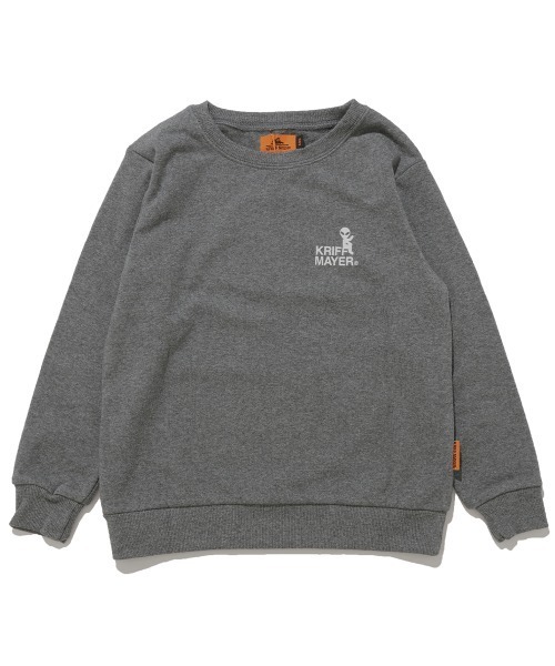 KRIFF MAYER Kid's Collection（クリフメイヤーキッズコレクション）の「【裏微起毛】シフォンタッチクルー（UFO）（スウェット・キッズ・サックスブルー/グレー/パープル/ネイビー・120/170/160/150/140/130）」の5枚目の写真