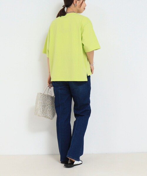 fredy couleur（フレディクルール）の「刺繍ロゴTシャツ（Tシャツ/カットソー・レディース・イエロー/ブラウン/ベビーピンク・38）」の10枚目の写真