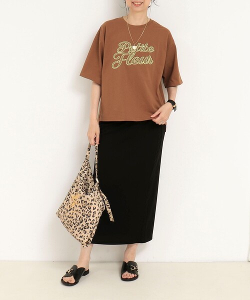 fredy couleur（フレディクルール）の「刺繍ロゴTシャツ（Tシャツ/カットソー・レディース・イエロー/ブラウン/ベビーピンク・38）」の13枚目の写真