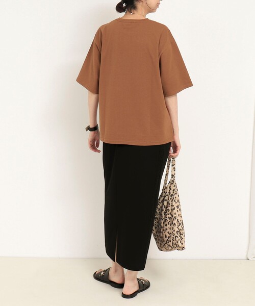 fredy couleur（フレディクルール）の「刺繍ロゴTシャツ（Tシャツ/カットソー・レディース・イエロー/ブラウン/ベビーピンク・38）」の18枚目の写真