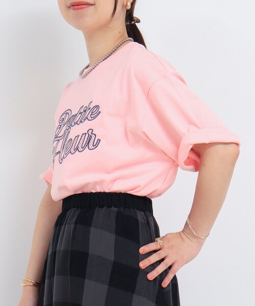 fredy couleur（フレディクルール）の「刺繍ロゴTシャツ（Tシャツ/カットソー・レディース・イエロー/ブラウン/ベビーピンク・38）」の21枚目の写真