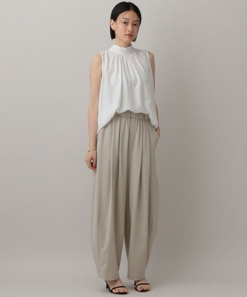 A part by（アパートバイ）の「ボウタイブラウスノースリーブ（Tシャツ/カットソー・レディース・ブラック/アイボリー/ライトオレンジ系5・FREE）」の17枚目の写真