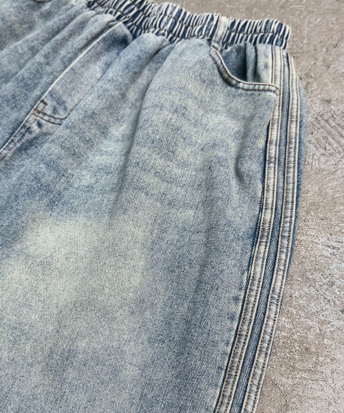 CALIFORNIA OUTFITTERS（カリフォルニア アウトフィッターズ）の「7A7 サイドライン ワイドデニム バミューダパンツ（デニムパンツ・メンズ・ブルー/ライトブルー/ブルー系その他・L/M）」の6枚目の写真