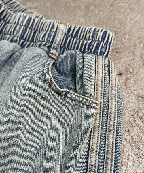 CALIFORNIA OUTFITTERS（カリフォルニア アウトフィッターズ）の「7A7 サイドライン ワイドデニム バミューダパンツ（デニムパンツ・メンズ・ブルー/ライトブルー/ブルー系その他・L/M）」の5枚目の写真