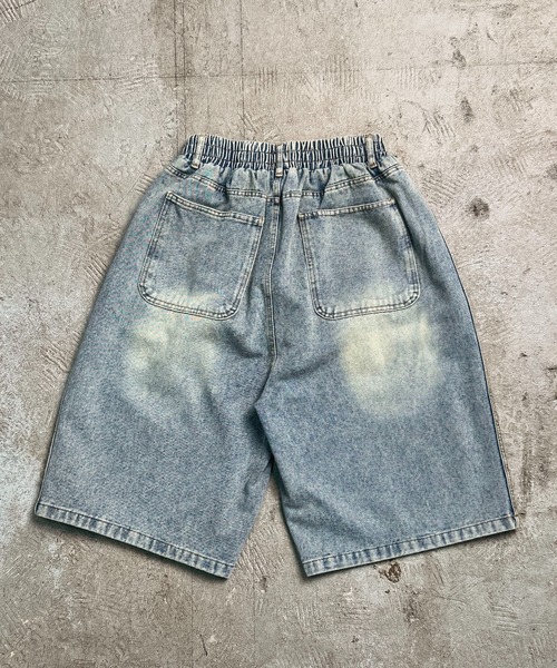 CALIFORNIA OUTFITTERS（カリフォルニア アウトフィッターズ）の「7A7 サイドライン ワイドデニム バミューダパンツ（デニムパンツ・メンズ・ブルー/ライトブルー/ブルー系その他・L/M）」の7枚目の写真