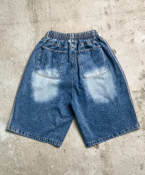 CALIFORNIA OUTFITTERS（カリフォルニア アウトフィッターズ）の「7A7 サイドライン ワイドデニム バミューダパンツ（デニムパンツ・メンズ・ブルー/ライトブルー/ブルー系その他・L/M）」の10枚目の写真