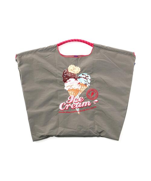 Ball&Chain(ボールアンドチェーン)の「Ball&Chain(ボールアンドチェーン) New icecreamⅡ/Lサイズ(エコバッグ/サブバッグ・レディース・グレー/イエロー/ピンク・F)」の2枚目の写真