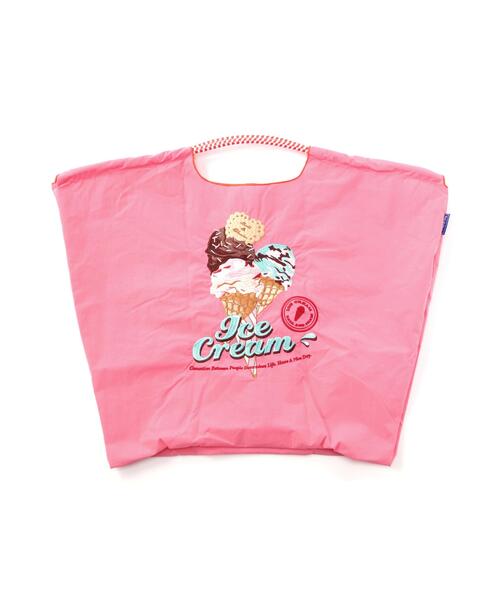 Ball&Chain(ボールアンドチェーン)の「Ball&Chain(ボールアンドチェーン) New icecreamⅡ/Lサイズ(エコバッグ/サブバッグ・レディース・グレー/イエロー/ピンク・F)」の3枚目の写真