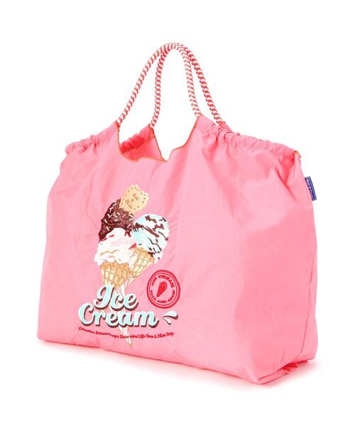 Ball&Chain(ボールアンドチェーン)の「Ball&Chain(ボールアンドチェーン) New icecreamⅡ/Lサイズ(エコバッグ/サブバッグ・レディース・グレー/イエロー/ピンク・F)」の20枚目の写真