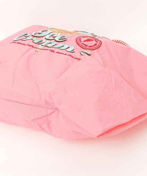 Ball&Chain(ボールアンドチェーン)の「Ball&Chain(ボールアンドチェーン) New icecreamⅡ/Lサイズ(エコバッグ/サブバッグ・レディース・グレー/イエロー/ピンク・F)」の5枚目の写真