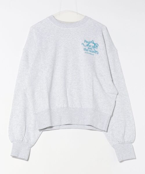 ムラサキスポーツ(ムラサキスポーツ)の「RIKKA FEMME/リッカファム スウェット ワンポイント刺繍 クルーネックトレーナー RF25FW16(スウェット・レディース・ヘザーグレー/モカ・FREE)」の19枚目の写真