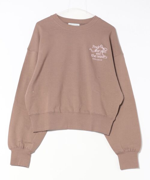 ムラサキスポーツ(ムラサキスポーツ)の「RIKKA FEMME/リッカファム スウェット ワンポイント刺繍 クルーネックトレーナー RF25FW16(スウェット・レディース・ヘザーグレー/モカ・FREE)」の20枚目の写真