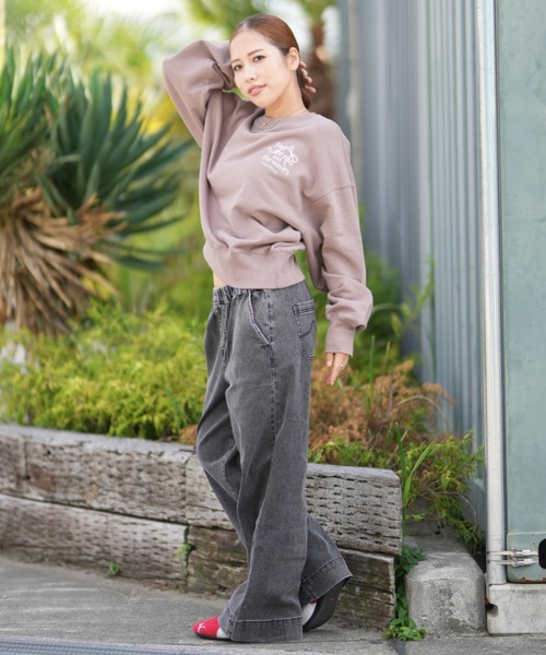 セール】RIKKA FEMME/リッカファム スウェット ワンポイント刺繍