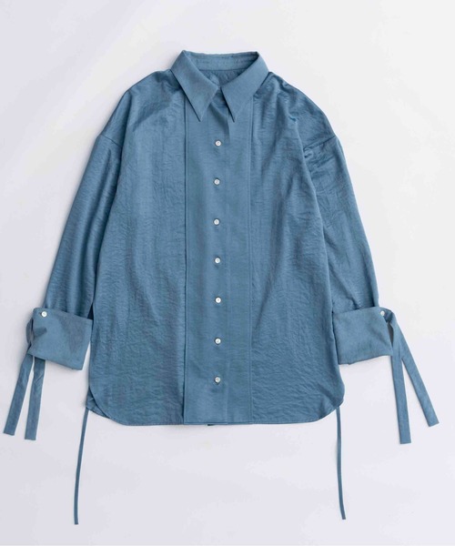 2way Satin Oversized Shirt/2WAYサテンオーバーシャツ（シャツ