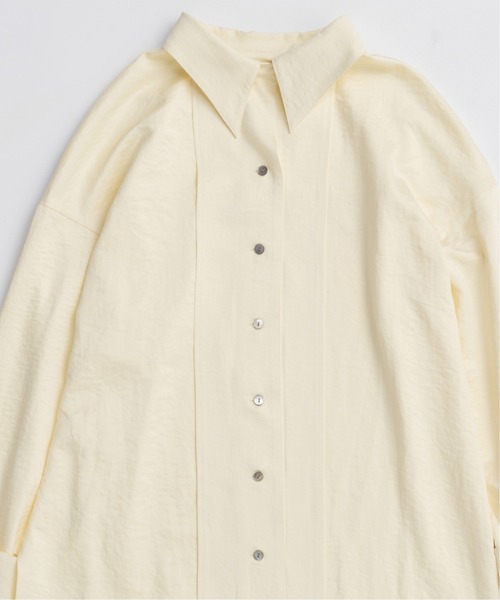 2way Satin Oversized Shirt/2WAYサテンオーバーシャツ（シャツ