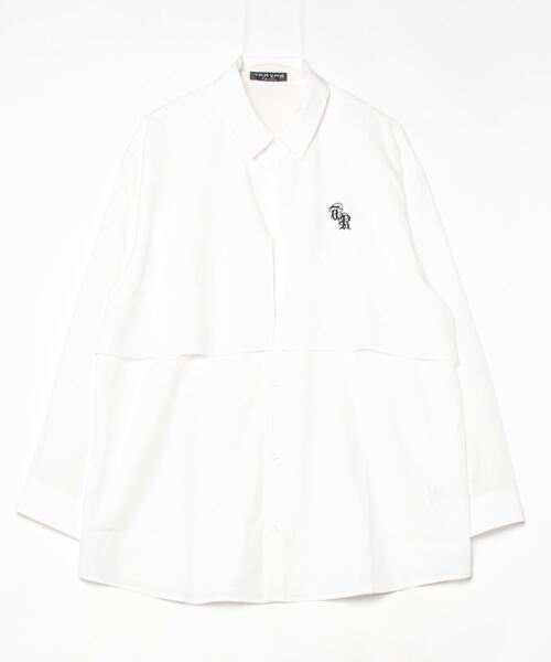 TRAVAS TOKYO（トラバス トウキョウ）の「『TRAVAS TOKYO/トラバス トーキョー』パンクスネクタイシャツ（シャツ/ブラウス・レディース・ブラック/ホワイト・FREE）」の3枚目の写真