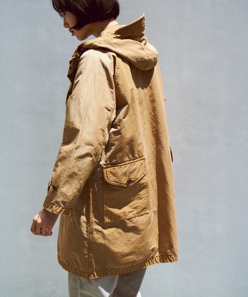 美品　定価2.5万　オムニゴッド　OMNIGOD パナマノーカラースリープコート OMNIGOD mens / オムニゴッド ] インディゴ二重ガーゼ ショート