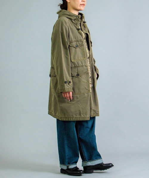 OMNIGOD（オムニゴッド）の「[OMNIGOD womens / オムニゴッド] NCクロスロングミリタリーパーカー（モッズコート・レディース・ブラウン/オリーブ・0）」の5枚目の写真