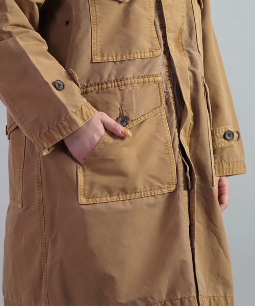 OMNIGOD（オムニゴッド）の「[OMNIGOD womens / オムニゴッド] NCクロスロングミリタリーパーカー（モッズコート・レディース・ブラウン/オリーブ・0）」の21枚目の写真