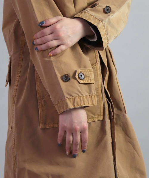 OMNIGOD（オムニゴッド）の「[OMNIGOD womens / オムニゴッド] NCクロスロングミリタリーパーカー（モッズコート・レディース・ブラウン/オリーブ・0）」の22枚目の写真