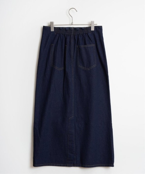 LBC（エルビーシー）の「【選べるセットアップ】LBCステッチナロースカート（スカート・レディース・エメラルド/ネイビー/ブラック・M/L）」の4枚目の写真