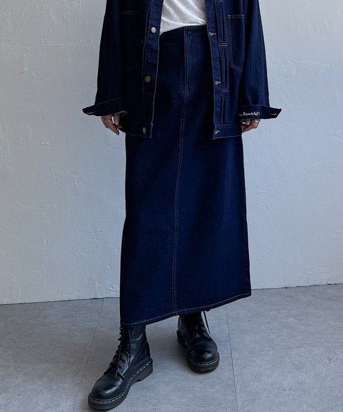 LBC（エルビーシー）の「【選べるセットアップ】LBCステッチナロースカート（スカート・レディース・エメラルド/ネイビー/ブラック・M/L）」の22枚目の写真