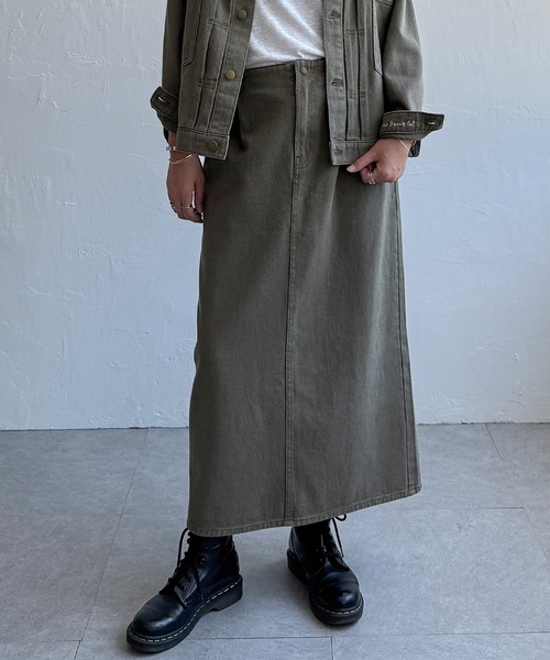 LBC（エルビーシー）の「【選べるセットアップ】LBCステッチナロースカート（スカート・レディース・エメラルド/ネイビー/ブラック・M/L）」の21枚目の写真