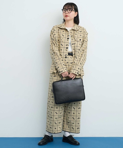 I am I in fact...(アイアムアイインファクト)の「●BLOCK TILE CHECK シャツ(シャツ/ブラウス・レディース・ベージュ/ブラック・FREE)」の16枚目の写真