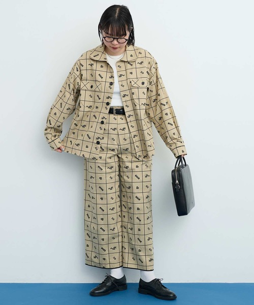 I am I in fact...(アイアムアイインファクト)の「●BLOCK TILE CHECK シャツ(シャツ/ブラウス・レディース・ベージュ/ブラック・FREE)」の17枚目の写真