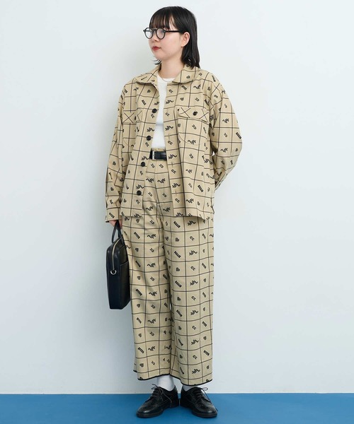 I am I in fact...(アイアムアイインファクト)の「●BLOCK TILE CHECK シャツ(シャツ/ブラウス・レディース・ベージュ/ブラック・FREE)」の18枚目の写真