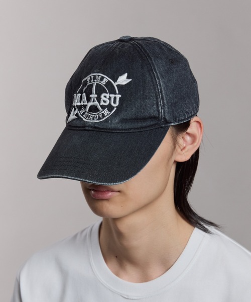 MASU（エムエーエスユー）の「MB EMBROIDERY CAP（キャップ・メンズ・ホワイト/ブラック・FREE）」の2枚目の写真