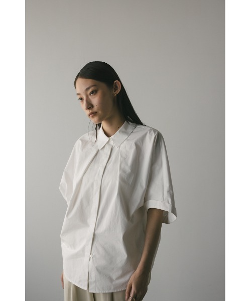 STYLEMIXER(スタイルミキサー)の「ドルマンハーフスリーブシャツ(シャツ/ブラウス・レディース・ネイビー/ホワイト/サックスブルー・FREE)」の7枚目の写真