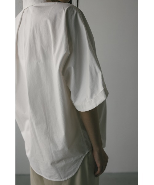 STYLEMIXER(スタイルミキサー)の「ドルマンハーフスリーブシャツ(シャツ/ブラウス・レディース・ネイビー/ホワイト/サックスブルー・FREE)」の14枚目の写真