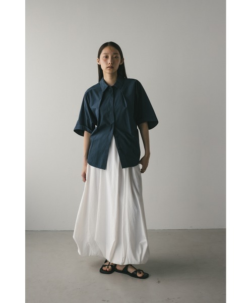 STYLEMIXER(スタイルミキサー)の「ドルマンハーフスリーブシャツ(シャツ/ブラウス・レディース・ネイビー/ホワイト/サックスブルー・FREE)」の16枚目の写真
