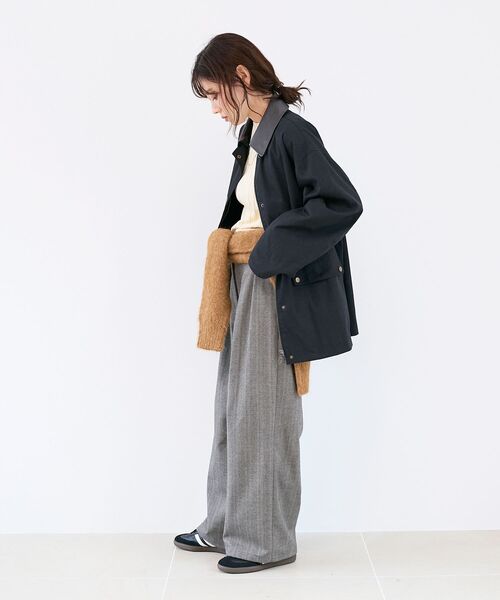 le.coeur blanc（ルクールブラン）の「異素材カラーワークジャケット（その他アウター・レディース・ブラック/キャメル・38）」の12枚目の写真