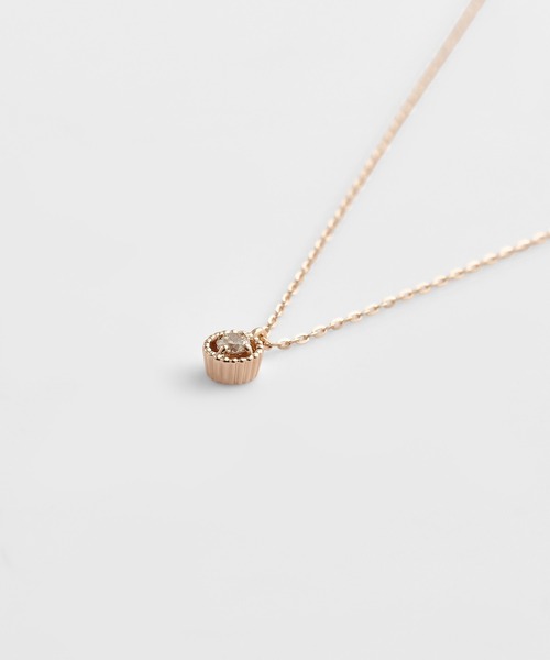 agete（アガット）の「《WEB限定》K10ダイヤモンドネックレス（0.03ct