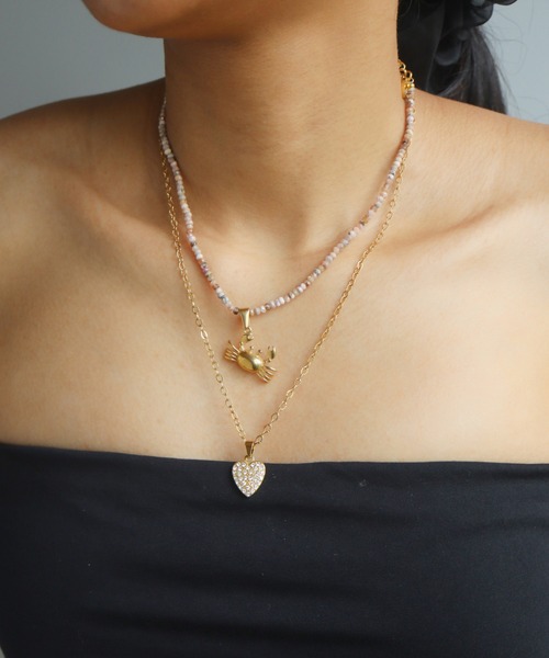 TUWAKRIM（トゥワクリム）の「【TUWAKRIM】Alimango（ネックレス・レディース・ピンク・MEDIUM）」の10枚目の写真