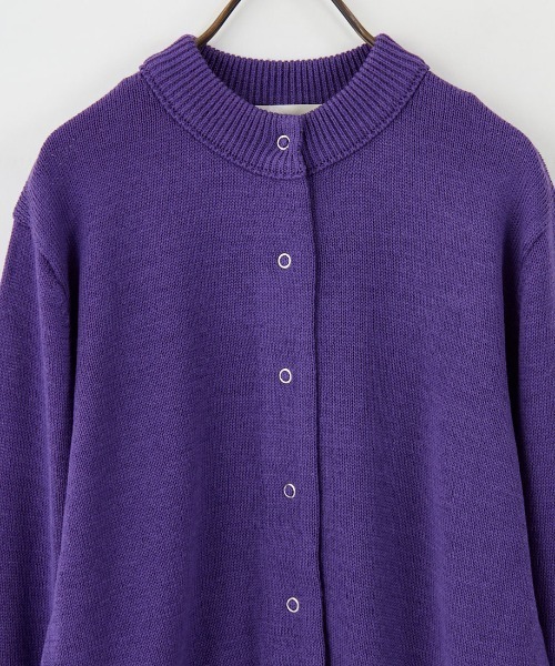 THE SHINZONE/ザ シンゾーン] クルーネック 袖リブカーディガン