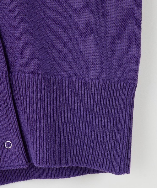 THE SHINZONE/ザ シンゾーン] クルーネック 袖リブカーディガン