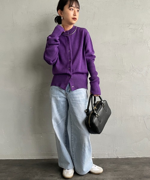 UNDERCOVER 07SS Purple期 コルセット調 カーディガン M_（エム