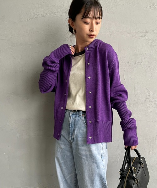 ザ シンゾーン C/Wクルーネックカーディガン THE SHINZONE C/W CREW NECK CARDIGAN レディース ウィメンズ 25AMSCU06 トップス アウター カーディガン 羽織り おしゃれ キャンプ アウトドア